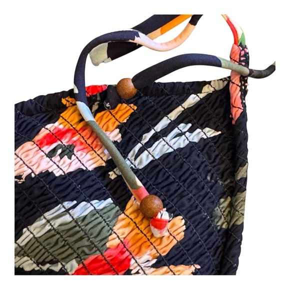 Seafolly Summer Memoirs Dark Blue Bikini Top NWT - Picture 6 of 7